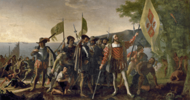 Landing of Columbus by John Vanderlyn (1775-1852). Credit: Wikipedia Commons