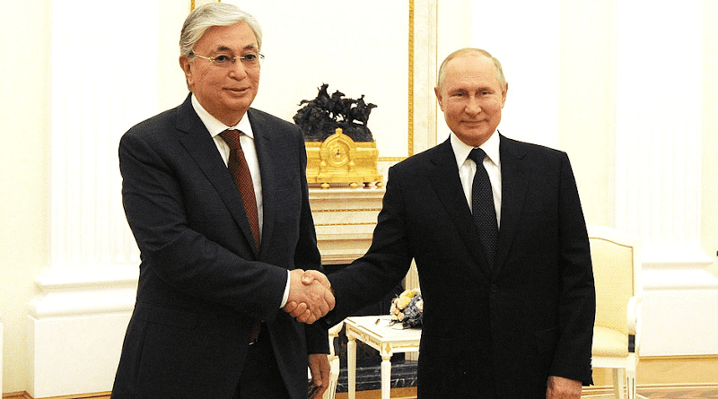 President of Kazakhstan Kassym-Jomart Tokayev with Russia's President Vladimir Putin. Photo Credit: Kremlin.ru