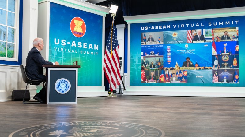 US President Joe Biden attends US-ASEAN Virtual Summit. Photo Credit: The White House