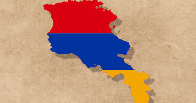 armenia map flag