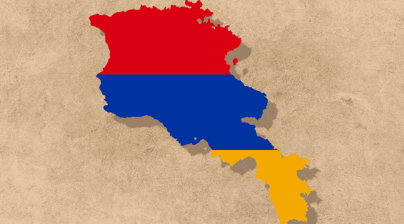 armenia map flag