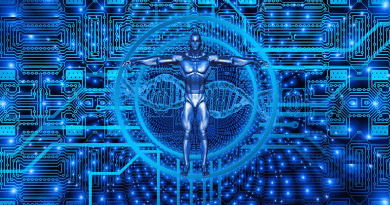 metaverse Cyborg Circuit Board Dna Conductor Tracks cyber