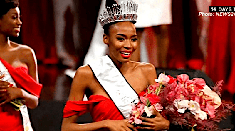 Lalela Mswane, Miss South Africa 2021. (Photo: video grab)