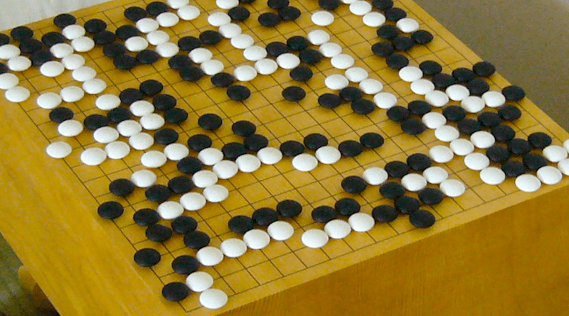 The boardgame "Go." Photo Credit: Goban1, Wikipedia Commons