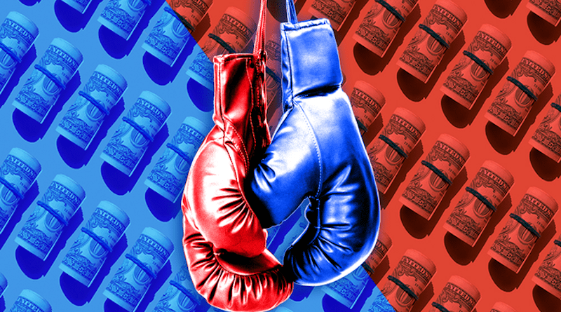 Political scientists from the University of Rochester and the University of California, San Diego, found that party competition at the state level is linked to increased spending on human capital and infrastructure and measurable improvements in public welfare. CREDIT: (University of Rochester illustration / Julia Joshpe)