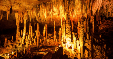 Stalagmites in caves located southwest of the excavation site show a climatic cause for the collapse of the ancient chinese Liangzhu culture. CREDIT: Haiwei Zhang