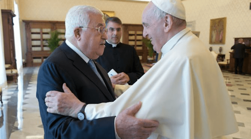 Pope Francis meets Palestinian President Mahmoud Abbas at Vatican on Nov. 4, 2021. Vatican Media. | Vatican Media.