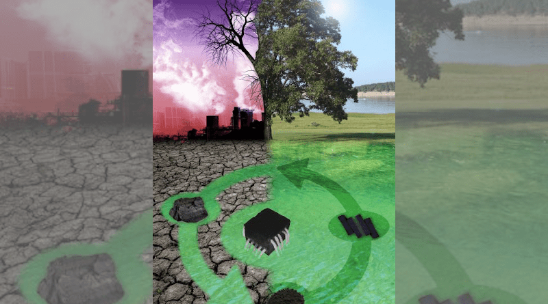 The research team are usingcarbonized compressed powder, produced from powdered coal, to purify and desalinate water.© 2021 KAUST.