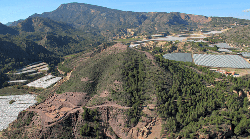 The fortified settlement of La Bastida (Totana, Murcia). This is one of the largest and best excavated settlements of El Argar. CREDIT: ASOME-UAB