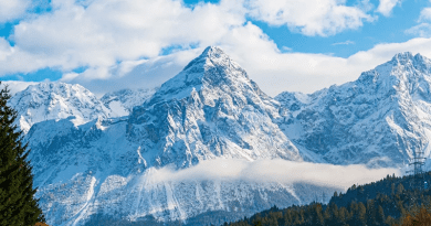 Mountains Dolomites Alps South Tyrol Italy Snow