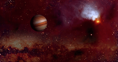 Artist’s impression of a Free Floating Planet lost in deep space. CREDIT: Univ. of Bordeaux