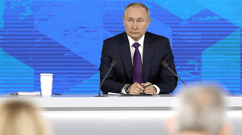 Russia's President Vladimir Putin holds press conference. Photo Credit: Kremlin.ru