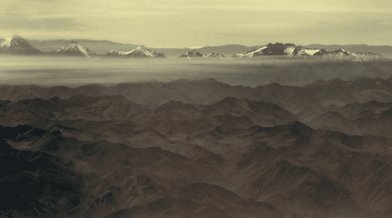 Atacama desert photographed from the airplane. Photo credit: Sam Hall