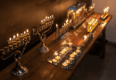 Chanukah Lights Religion Oil Antique Flame Hanukkah Jew Judaism