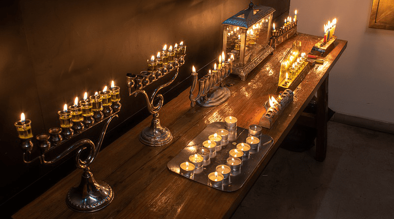 Chanukah Lights Religion Oil Antique Flame Hanukkah Jew Judaism