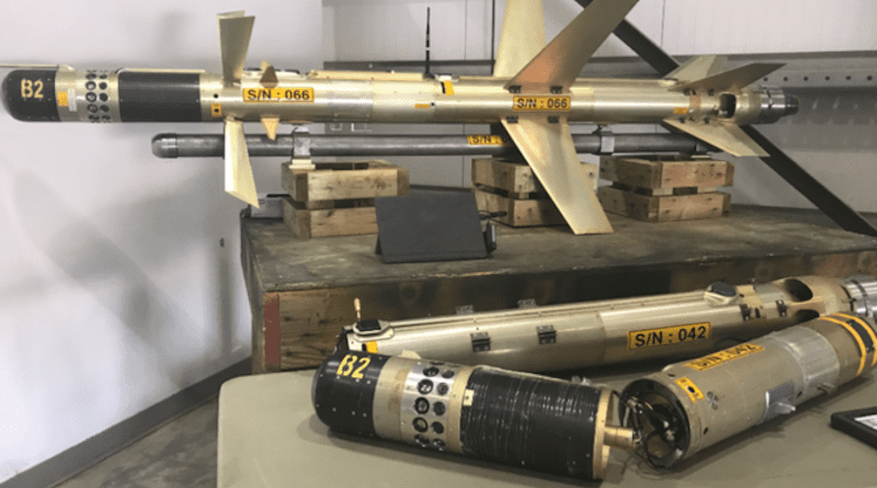 File photo of US authorities seized three type “358” surface-to-air missiles (above) and 150 “Dehlavieh” anti-tank guided missiles. (US Department of Justice)