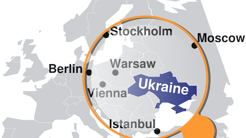 Ukraine Map Location Country Cities Border