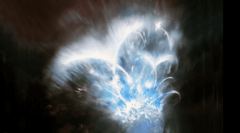 Gigantic eruption of a neutron star (photo supplied)