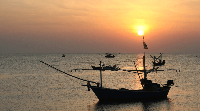 asia Thailand Fisherman Boat Nostalgic Color Siam fishing