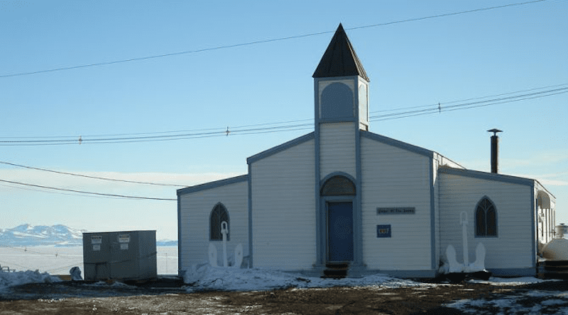 Chapel of the Snows, McMurdo Station, Antarctica. | Alan Light via Flickr (CC BY 2.0).