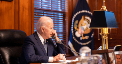 US President Joe Biden speaks on telephone with Russia's President Vladimir Putin. Photo Credit: The White House