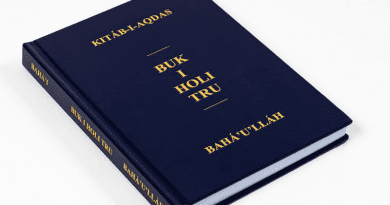 The Kitáb-i-Aqdas, Bahá’u’lláh’s Most Holy Book. Photo Credit: BWNS
