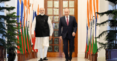 India's Prime Minister, Shri Narendra Modi with the President of Russian Federation, Mr. Vladimir Putin, at Hyderabad House, in New Delhi on December 06, 2021. Photo Credit: PM India