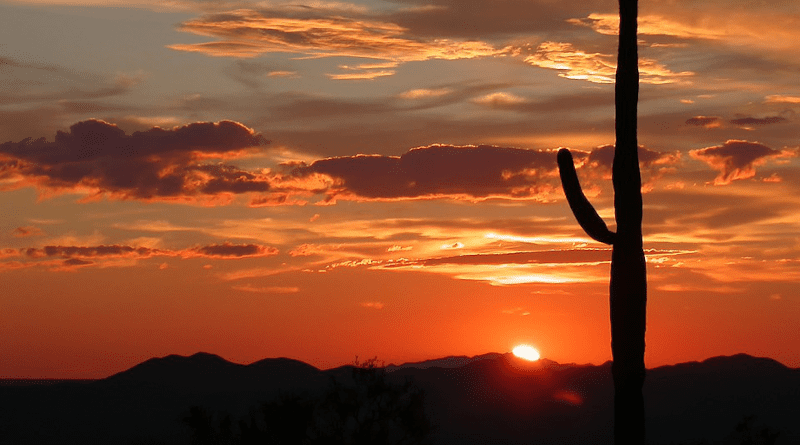 Arizona Landscape Scenic Sunset Sky Clouds desert