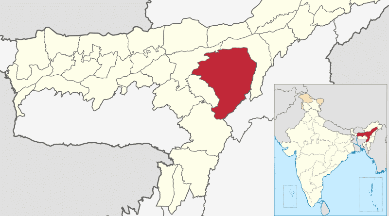 Location of Karbi Anglong district in Assam, India. Credit: Wikipedia Commons