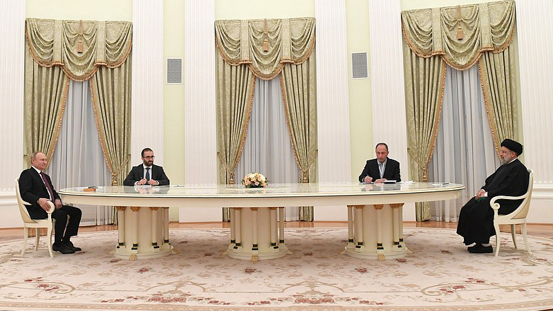 Russia's President Vladimir Putin with Iran's President Ebrahim Raisi. Photo Credit: Kremlin.ru