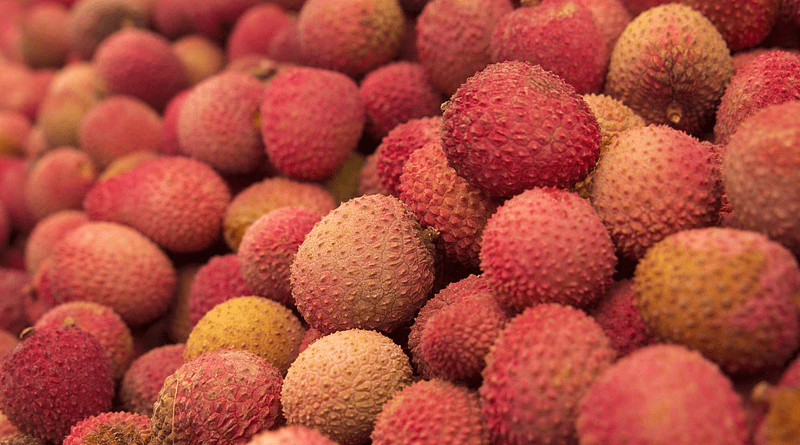 Lychees Fruits Food Healthy Tropical Market