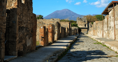 Pompeii was destroyed in 79 AD during a massive eruption of Mount Vesuvius. CREDIT: Jörn-​Frederik Wotzlaw / ETH Zürich