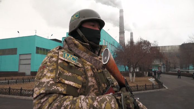 Image: CSTO collective peacekeeping forces at Almaty power station, Kazakhstan/Russian government photo