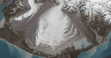 Malaspina Glacier, Alaska. Photo Credit: NASA Goddard Space Flight Center, Wikipedia Commons