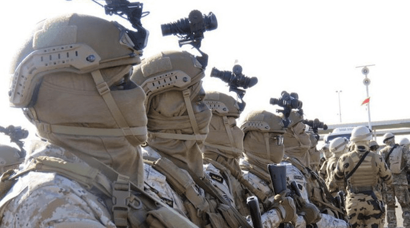 The Royal Saudi Land Forces and their Egyptian counterparts hold a mixed exercise in the Kingdom’s northwestern region. (Twitter/@modgovksa)