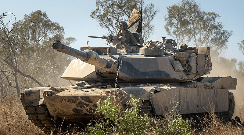 An Australian M1A1 Abrams Main Battle Tank. Photo Credit: U.S. Marine Corps photo by Sgt. Micha Pierce, Wikipedia Commons