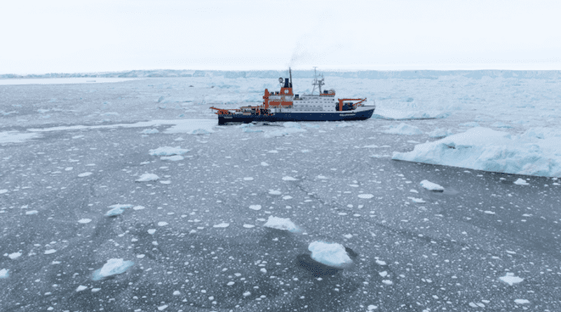 Germany's icebreaking reseach vessel Polarstern (operated by the Alfred Wegener Institute Helmholtz Centre for Polar and Marine Research) CREDIT: Alfred-Wegener-Institut / Thomas Ronge