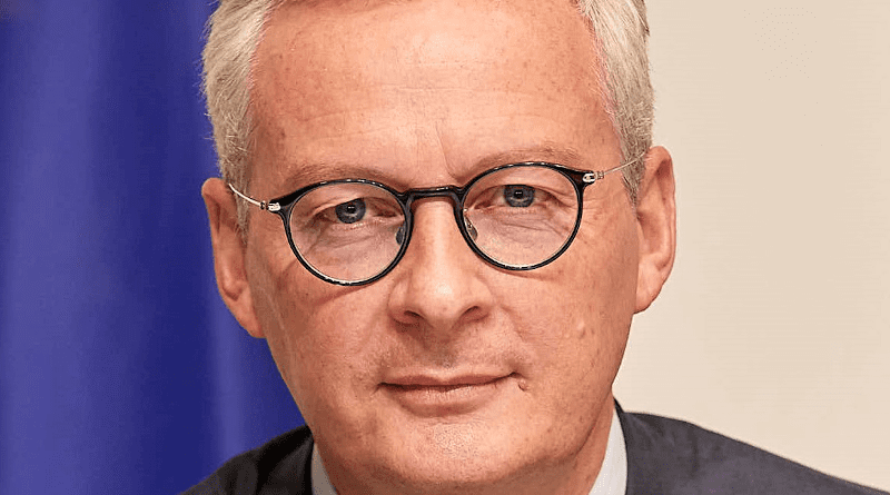 Bruno Le Maire, French Minister for Economic Affairs, Finance and Recovery. Photo Credit: European Council
