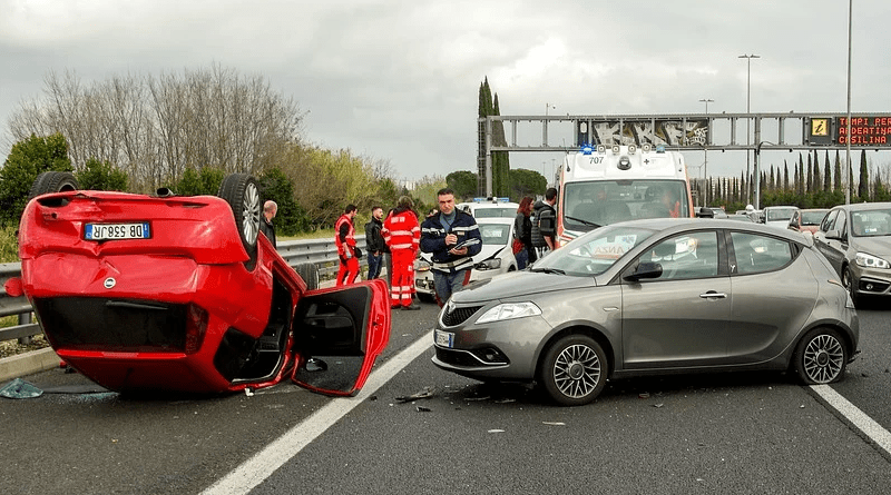 car accident highway traffic