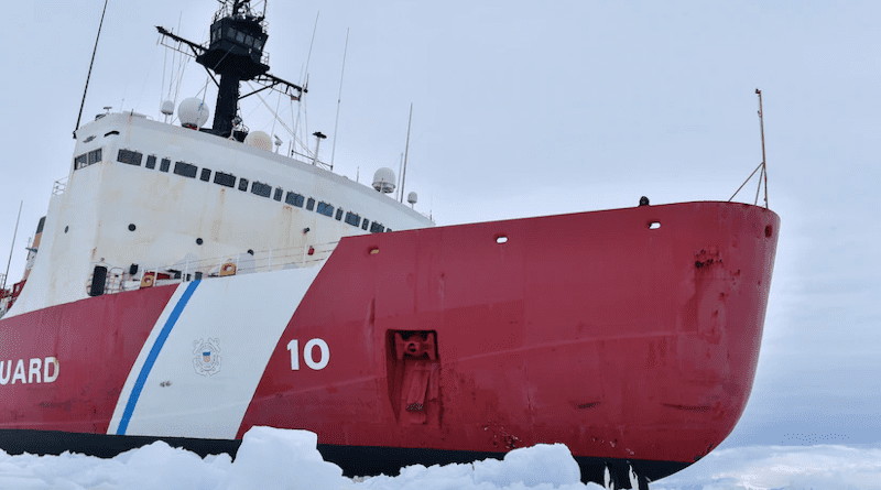 U.S. Coast Guard Cutter Polar Star in Antarctica, Jan. 17, 2022. Photo Credit: Coast Guard Petty Officer 3rd Class Diolanda Caballero