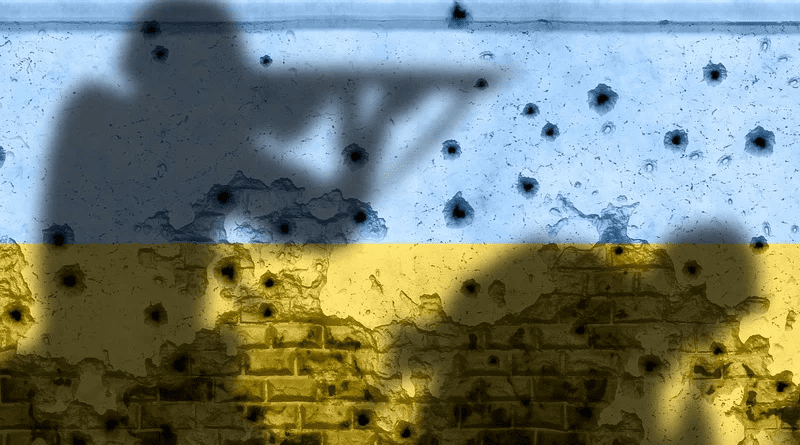 Soldiers War Gun Battle Ukraine Banner Politics Flag