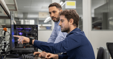 Charalambos Konstantinou (left) and Ioannis Zografopoulos (right) are developing effective methods to increase the resilience of power grids to cyberattacks.© 2022 KAUST.