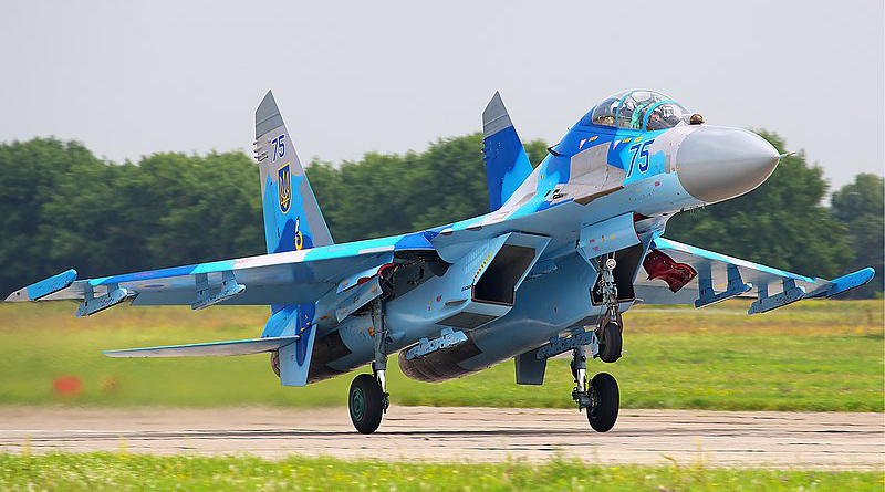 A Ukrainian Sukhoi Su-27. Photo Credit: Oleg Belyakov, Wikipedia Commons