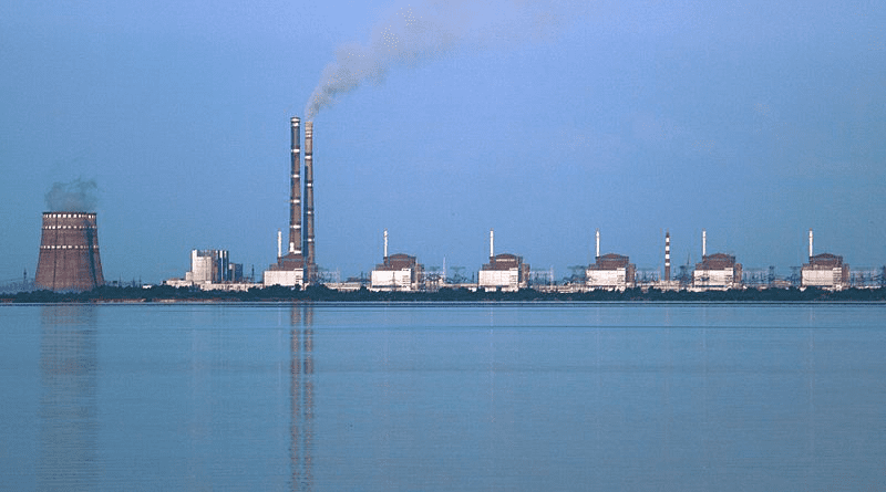 Ukraine's Zaporizhzhia Nuclear Power Plant is Europe's largest with six reactors whose total capacity is 6 GW. Photo Credit: Ralf1969, Wikipedia Commons
