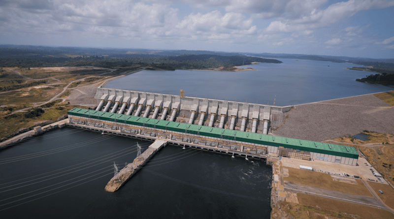 The location, size, and design of a hydropower dam determine its effects on the environment and ecosystem services that people rely on. Here, the recently constructed Belo Monte megadam in the Amazon lowlands of Brazil. CREDIT: Bruno Batista/ VPR