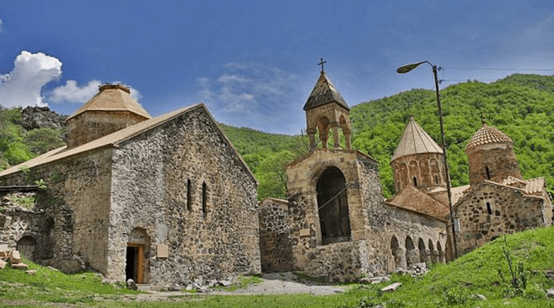 Dadivank, an Armenian Apostolic Church monastery in the Kalbajar District of Azerbaijan. | Armen hay via Wikipedia (CC BY-SA 3.0).