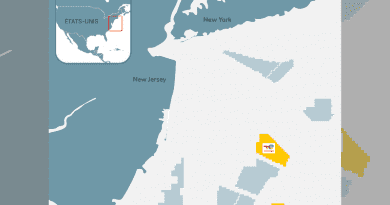 Location of offshore wind farm on East Coast of New York and New Jersey. Credit: TotalEnergies