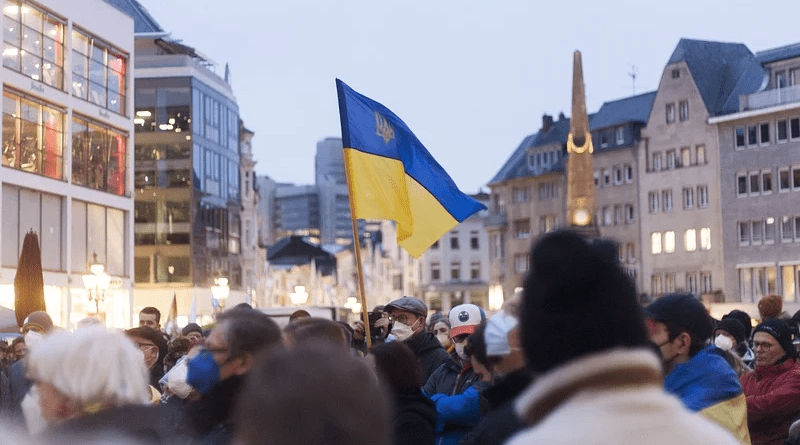 Demonstration Protest Flag Crisis Politics Peace Ukraine