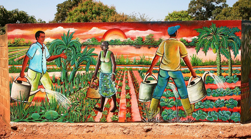 Murals Africa Burkina Faso Agriculture Farm