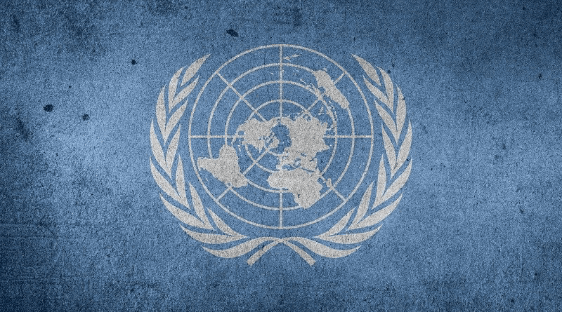 United Nations World Flag Un Grunge Blue World